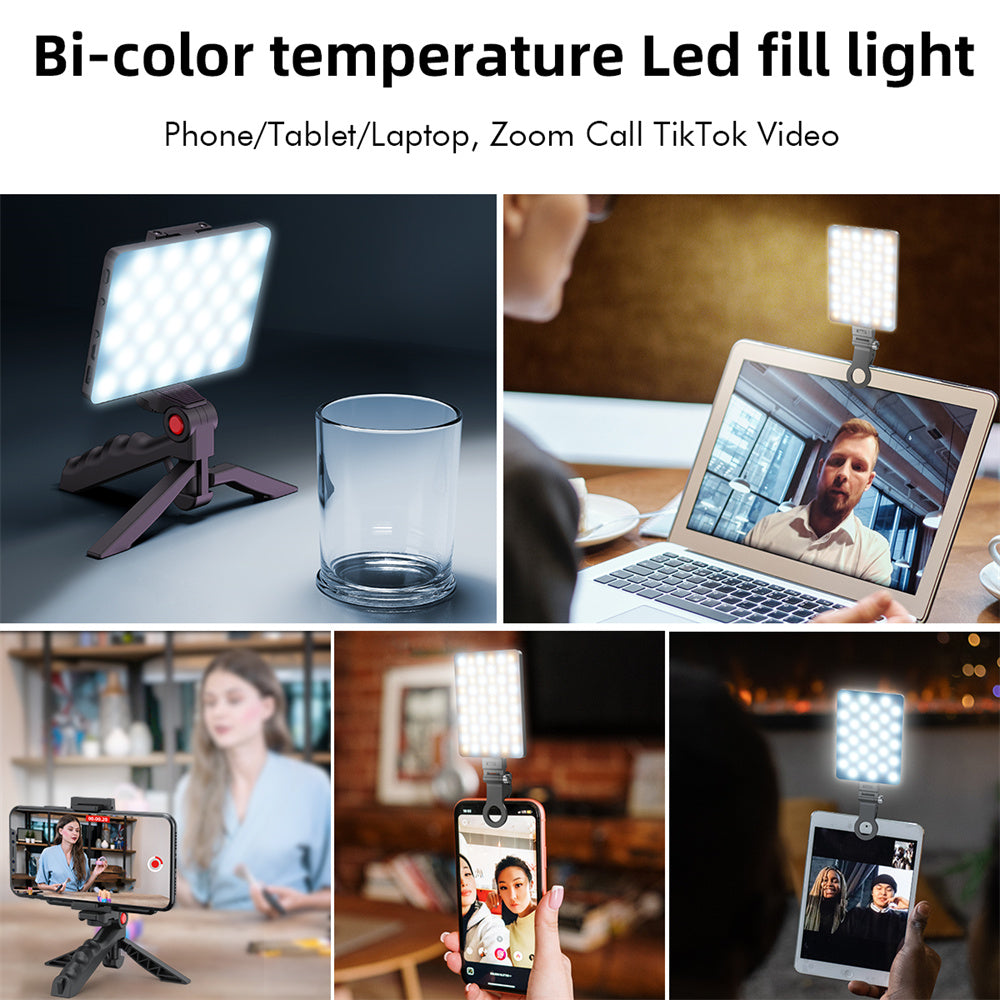 Luz de Selfie recargable para iPhone, iPad, portátil, tableta,